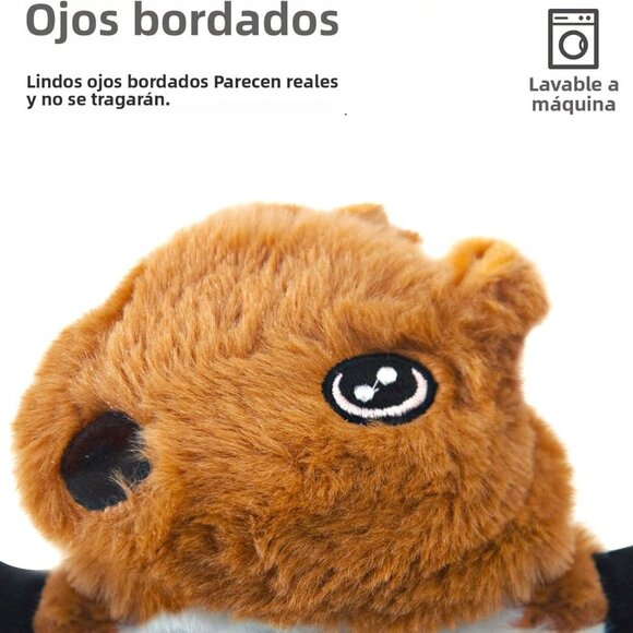 Dog Squeaky Toys 5 Pack, Pet Crinkle Toy No Stuffing Animals Plush, Dog Chew for - Picture 4 of 8